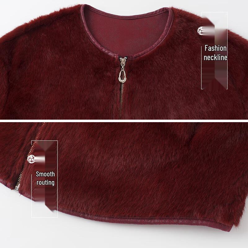 Datang Furen Women's Faux Mink Fur Winter Coat