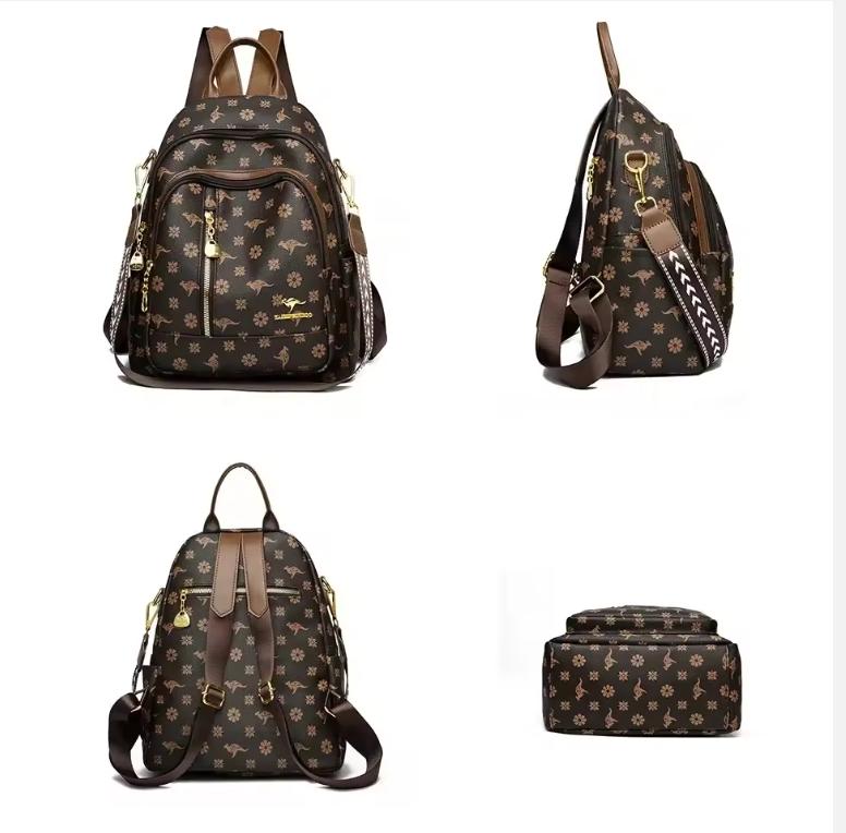 New Classical Fashion High Quality Soft Leather Travel Backpack Women Large Capacity Luxury Shoulder Bags School Bag Backpacks