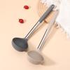 New Stainless Steel Silicone Tail Cover Kitchen Utensils Soup Spoons Reusable Kitchen Soup Tools Portable Kitchen Accessories