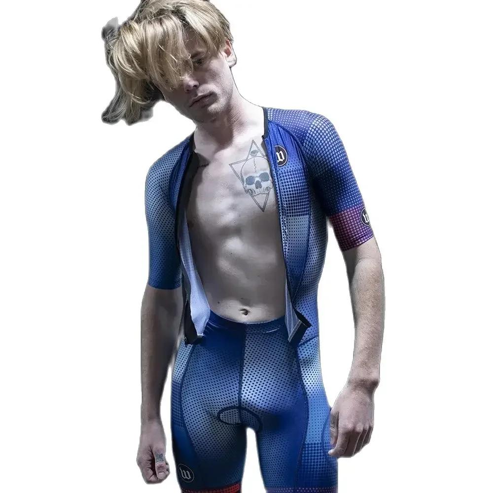 Wattieink 2020 Uci Pro Team Men Triathlon Skinsuit Cycling Jersey Set Ropa MTB Jumpsuit Bici Road Bike Clothes Maillot Ciclismo
