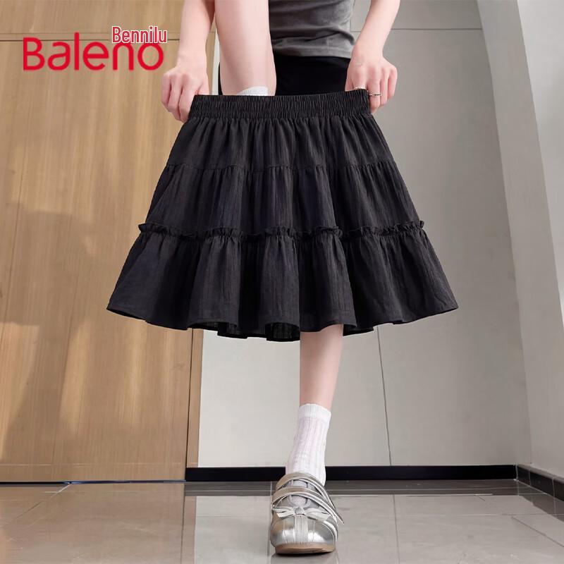 Baleno Women s Pleated A-Line Mini Skirt M