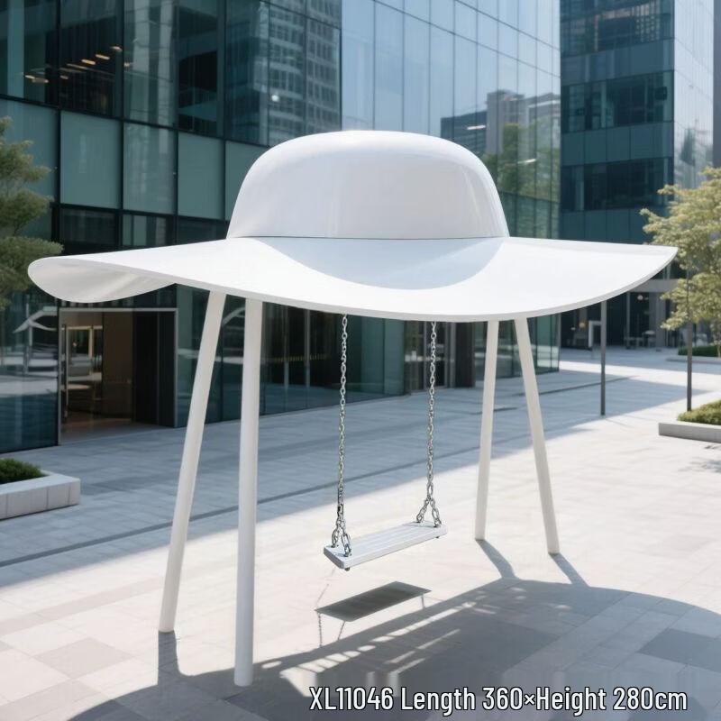 Rainbow Cloud Outdoor Swing Sculpture