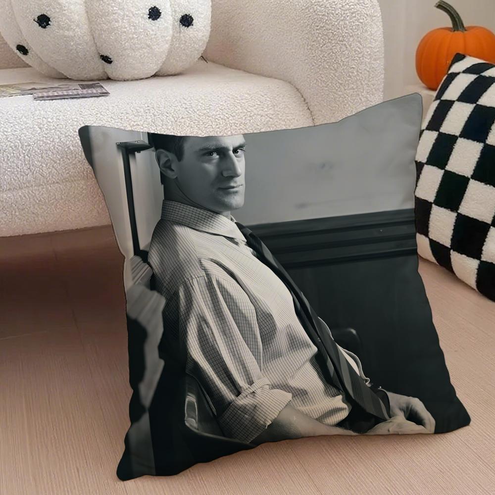 E-Elliot Stabler Cushion Cover Throw Pillow Cover Hidden Button Durable Polyester Chair Cushion