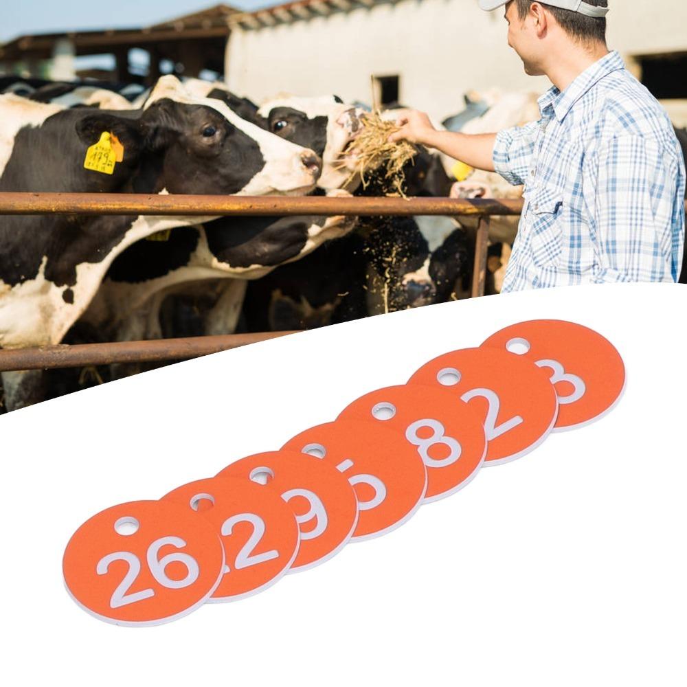 50Pcs Numbered 1-50 Beehive Markers ABS Apiary Labels Versatile Breeding Mark Labels Apiary Use
