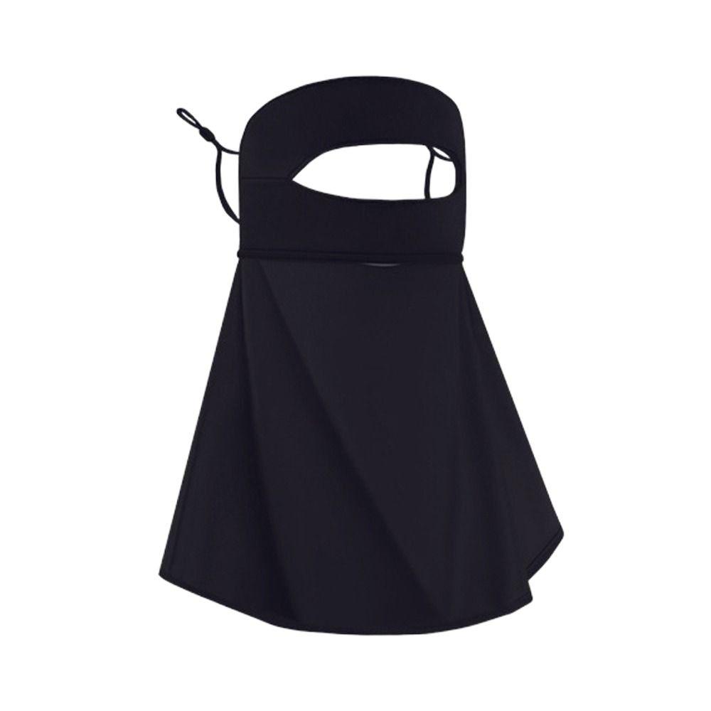 Veil With Neck Flap Womne Neckline Mask Summer Sunscreen Mask Face Gini Mask Men Fishing Face Mask