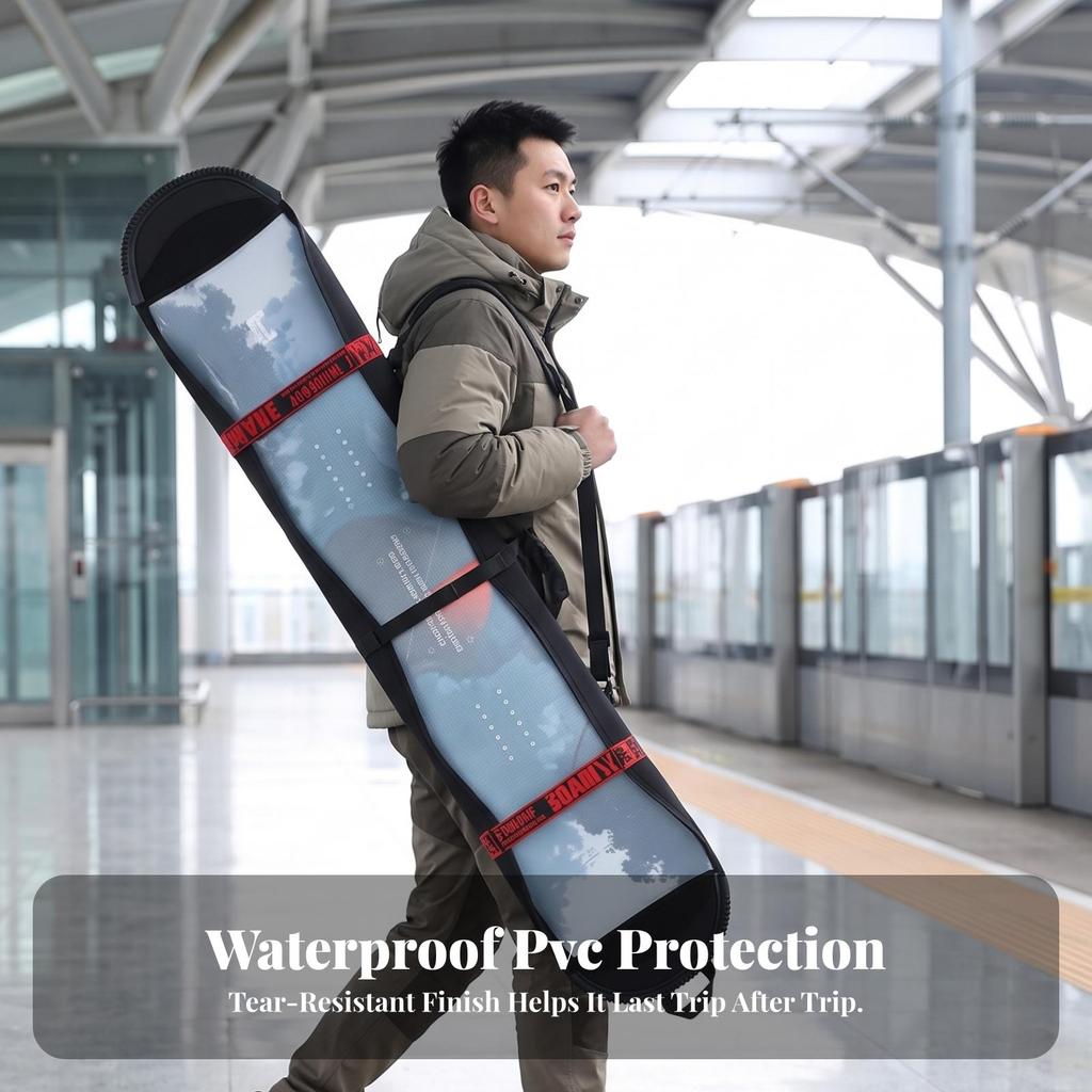 Padded Snowboard Bag Safeguarding Case Long-Lasting Luggage
