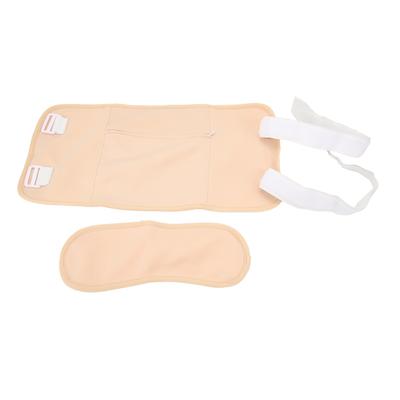 Castor Oil Packs Skin Friendly Adjust Size Reusable Washable Castor Oil Wrap for Neck Waist Skin Color