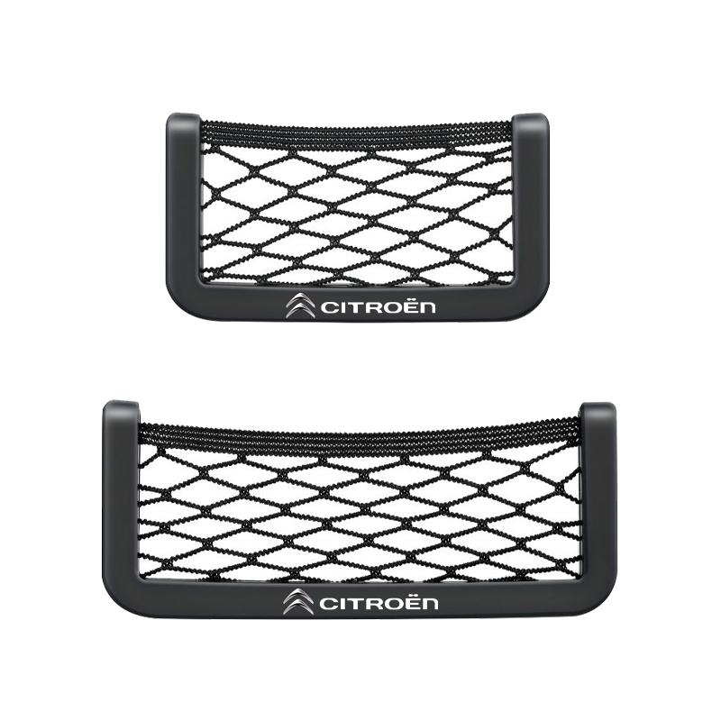 Car Net Bag Phone Holder Storage Net Box Pocket Organizer For Citroen C1 C2 C3 C4 C5 C6 C8 C4L DS3 DS4 DS5LS DS6 Accessories