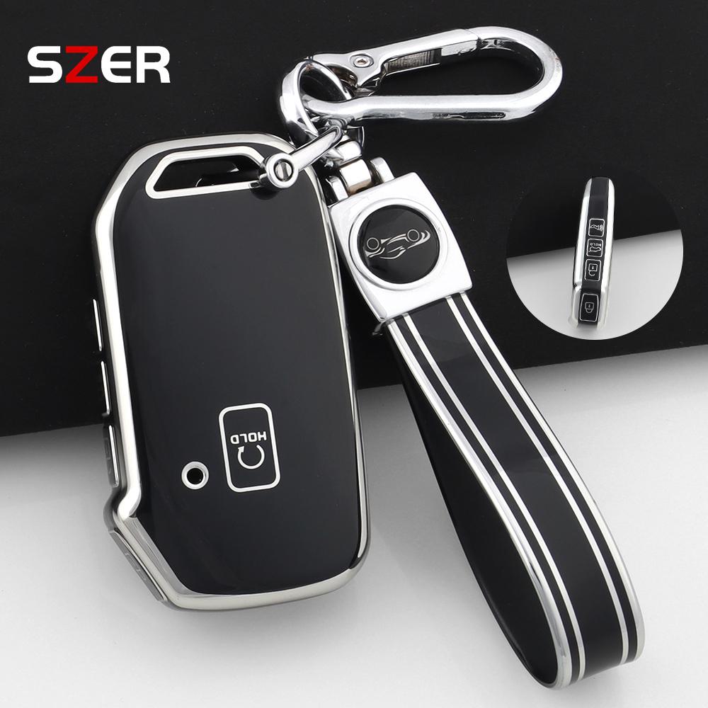 5 Button Tpu Style Car Key Case Cover Holder Keychain For Kia Telluride Telluride Sx Sportage R K5 Gt Line Seltos