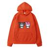 Pixel Art Hoodie – Unisex Yellow Pullover Sweatshirt, Cute Cartoon Characters & Heart Print, Casual Long Sleeve with Pocket