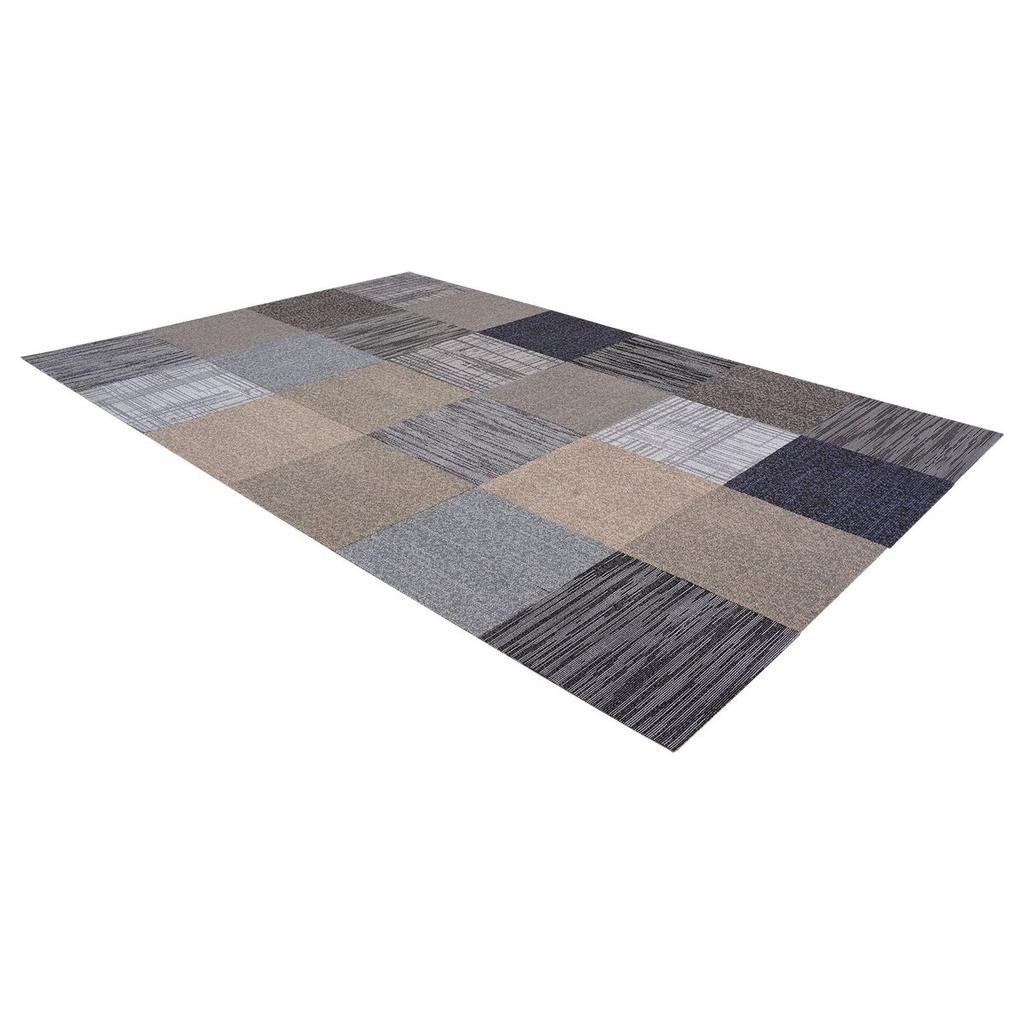 Carpet Tiles Reusable 508 x 508 mm, 24 PCS Modular Carpet Square Rug, Commercial Floor Soft Padded for Seamless Cover 6.2, Easy DIY Replacement for
