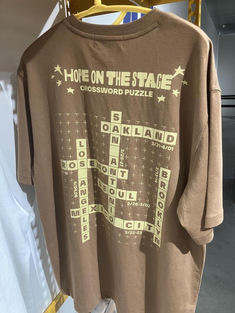 [USED] BTS J-HOPE Seoul Concert HOPE ON STAGE T-shirt Brown