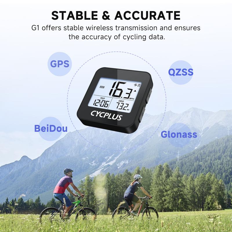 CYCPLUS Wireless Stopwatch GPS Bike Computer Waterproof IPX6 Cycling Odometer Bicycle Accessories