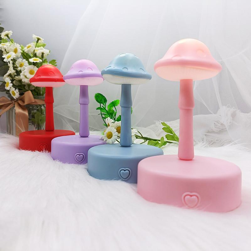Shaped Nightlight Mushroom For Children Handmade Diy Aaa Battery Supply Power