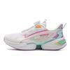 Li Ning Kids Sports Lifestyle Series Fashion Comfortable Casual Shoes Kids Casual Shoes Standard-White Rose-Purple YKNV020-2