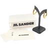 Pristine JIL SANDER Pierce Handmade Hoops Gold SV925 Women J11VG0002 Used