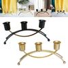 Metal Iron Candleholder Three Head Vintage Candelabra Candle Containers  Wedding Centerpiece