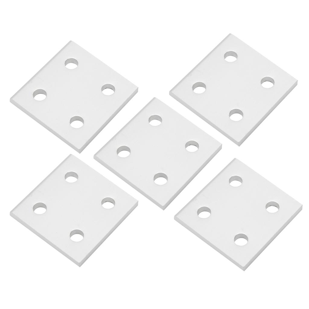 5Pcs 4‑Hole Vertical Connecting Plate for Aluminium Extrusion Profile Joining Board2040