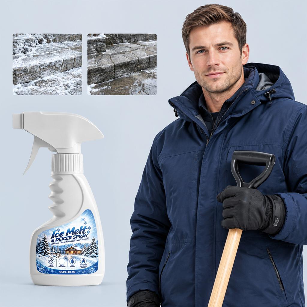 -Icing and Snow Melting Spray 120 for Driveways, Walkways and Winter Outdoor Use