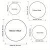 Crystal Velvet Highland Cow Printed Round Area Rug - Non-Slip, 100% Polyester, Autumn-Themed Design for Bedroom & Living Room Decor, Bedroom
