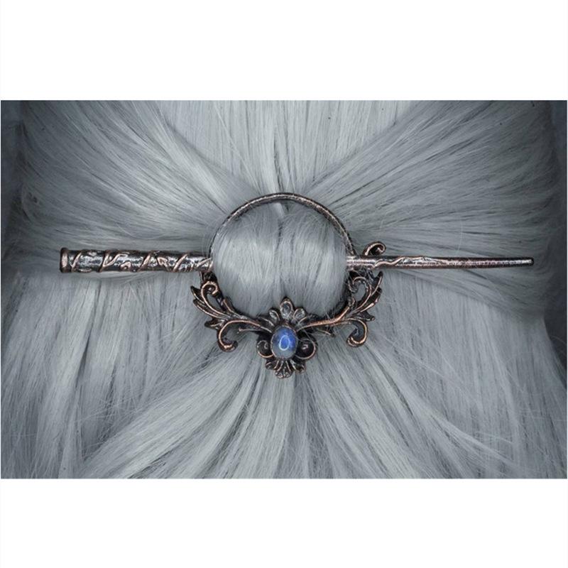 Vintage Metall Essstäbchen Nordischer Stil Kopfschmuck Gothic Punk Haarstäbe Mädchen Haaraccessoires für Frauen
