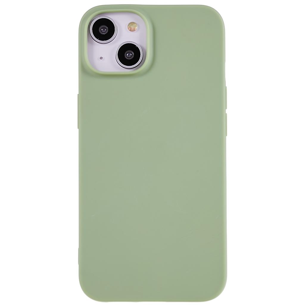 For iPhone 14 Smooth Matte Soft TPU Cover Shockproof Absorption Flexible Phone Case