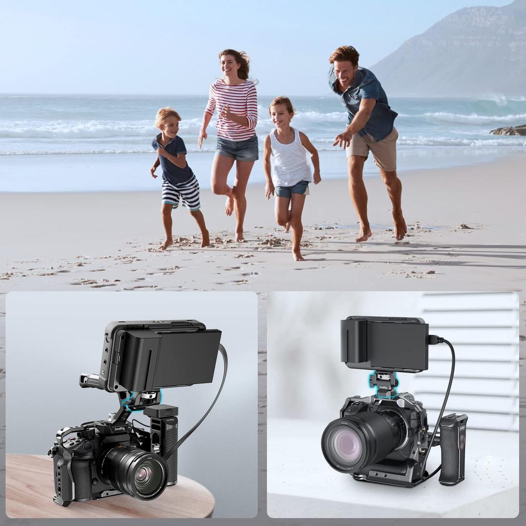 SmallRig Monitor Mount (Arri 3/8 Thread Compatible & 1/4" Screw Included) with 360° Rotation and 180° Adjustment - 2903B