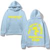 Zara Larsson Graphic Printing Hooded The Never Ending Blue Hoody for Autumn/Winter Casual Fleece Sweatshirt Comfortable Hoody