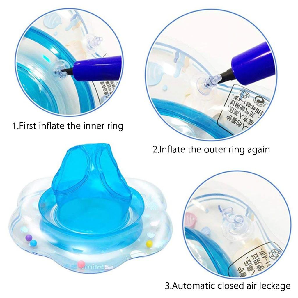 Inflatable Infant Armpit Kids Floating Pool Accessories Bath Circle Shower Inflatable Ring Toy Pink/blue/green Baby Swimming Ring
