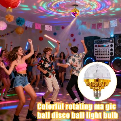 Bunte drehende Discokugel-Licht LED Langlebig Sicher Kontinuierliche Beleuchtung Drehende Discokugel-Licht für Bar Party Liebhaber Kinder
