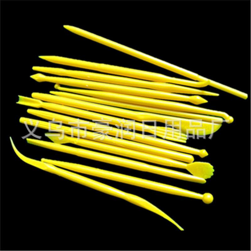 14pcs/set Food-grade Plastic Mini Fondant Flower Carving Tool Set Household Cooking Accessories