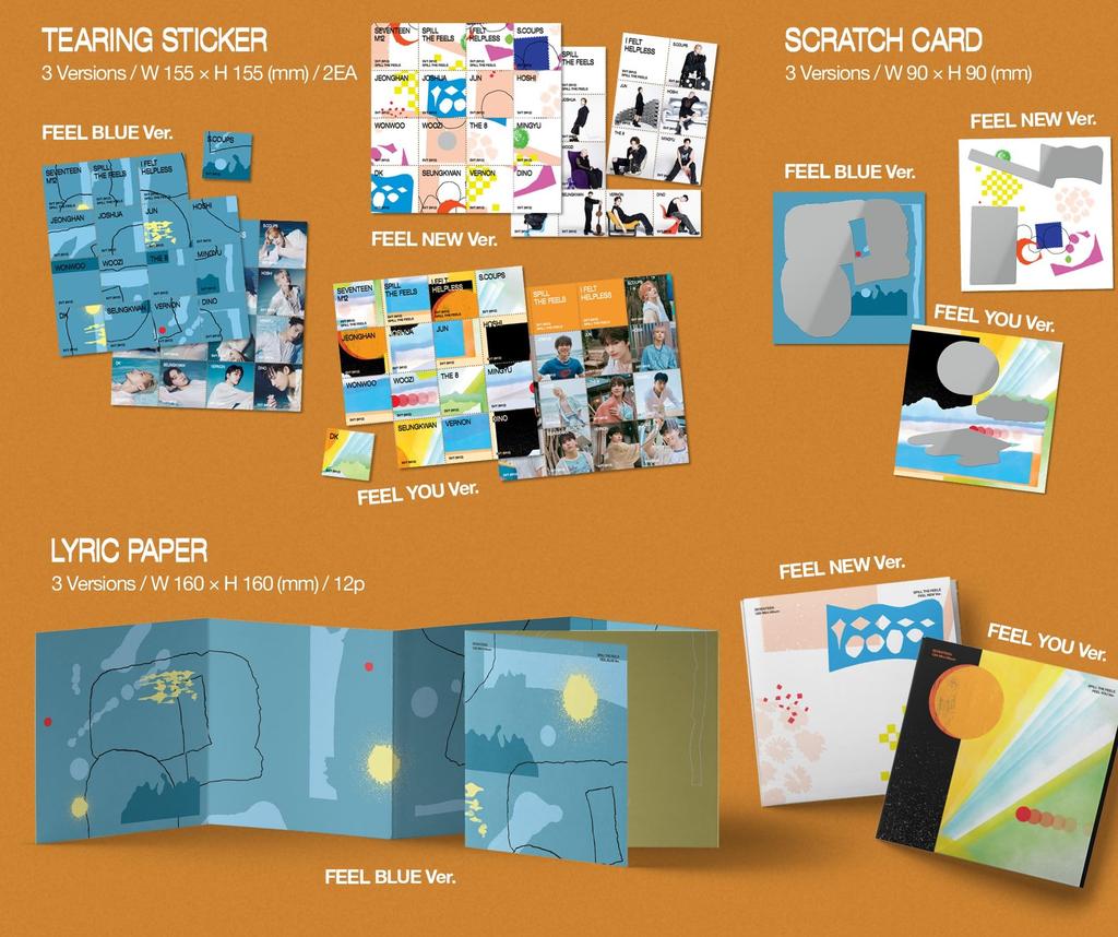 SEVENTEEN 12th Mini THE [SPILL FEELS] (Korean Edition)