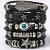 Men's Retro Multi-Layer Handmade Leather Bracelet Set