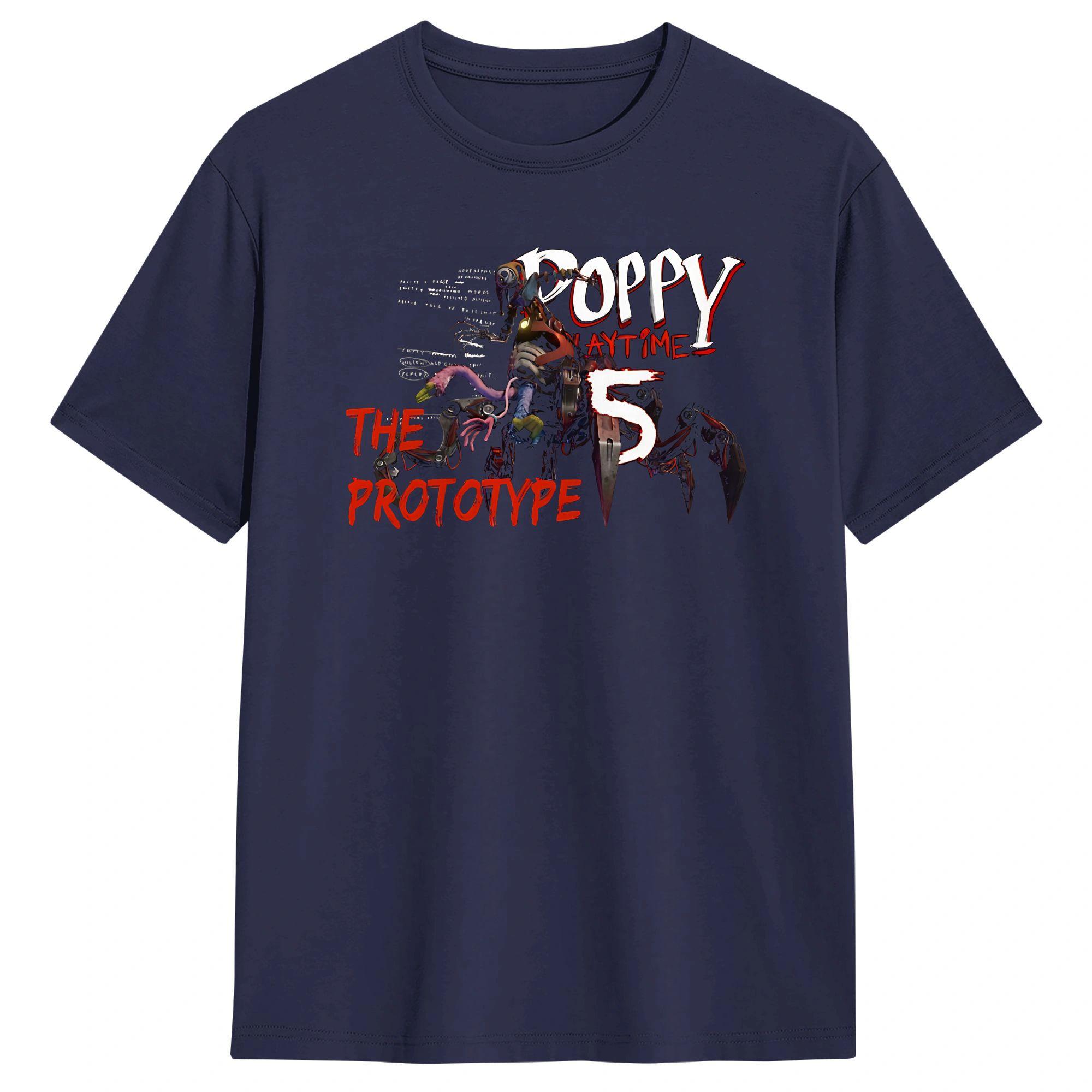Playtime Doey DoughCamisetas Poppy Unisex Camisetas Unisex Algodón Puro Camiseta Creativa Cuello Redondo Camisetas Poppys Ropa de Manga Corta Estampado XL black