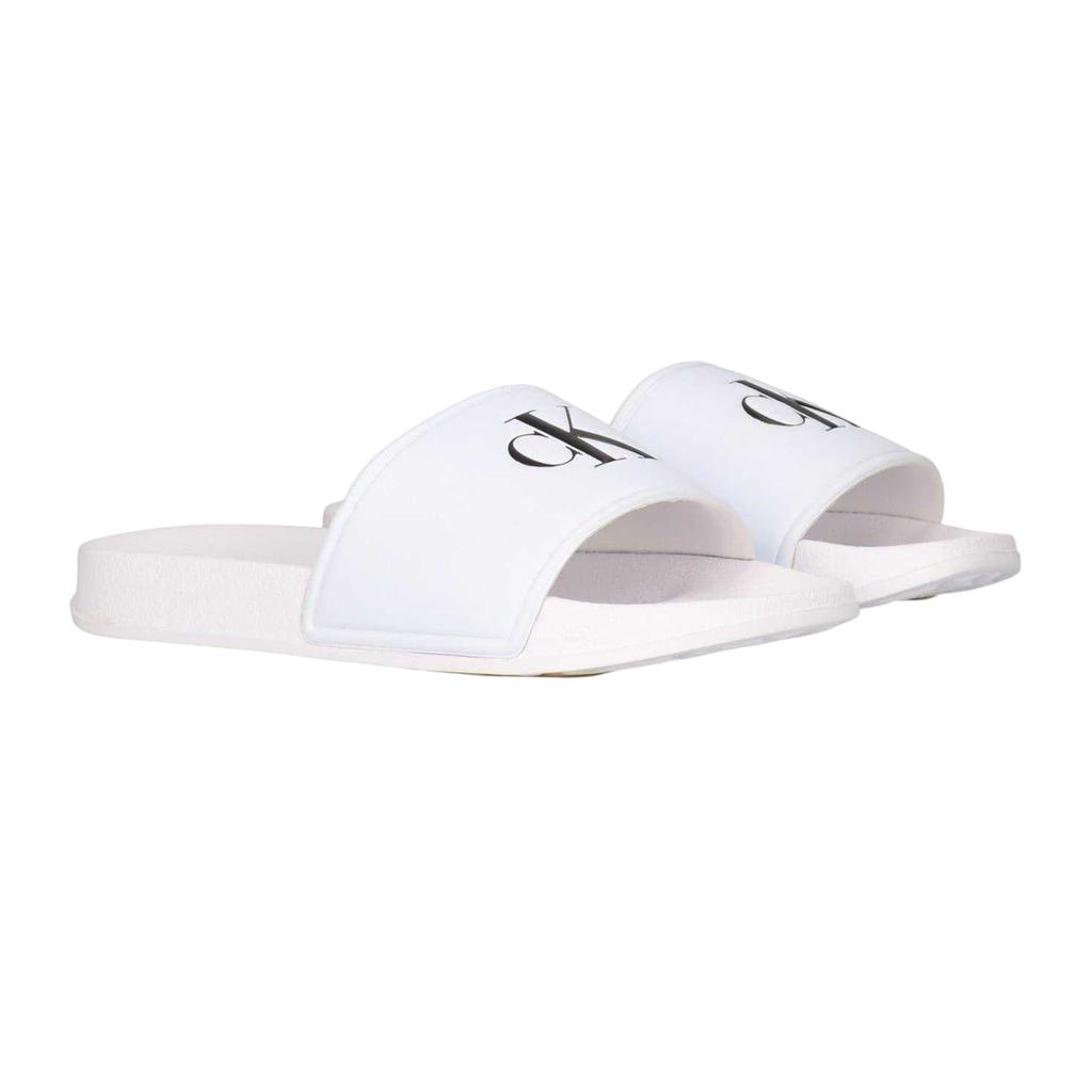 Calvin Klein Childrens/Kids Leather Open Toe Flat Slides