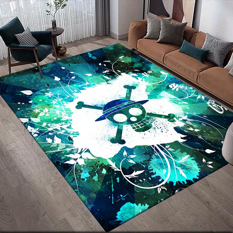 One Piece Symbol Anti-Slip Floor Mat, Rectangular Carpet for Bedroom, Game Zone & Living Room, Home Decor