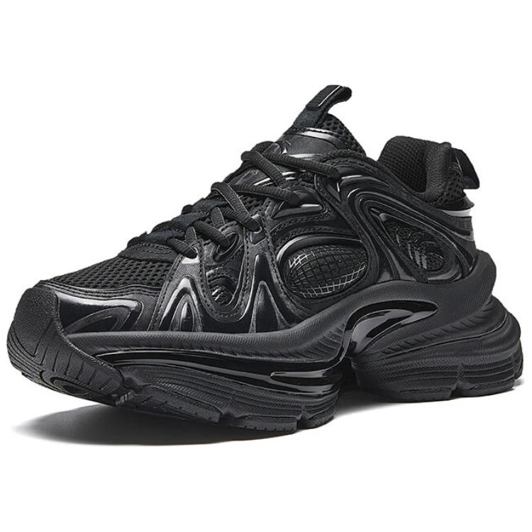 Anta Fuyiao 2 Comfortable Trendy Non-Slip Wear-Resistant Low-Top Dad Shoes Men Sneaker Black 112448899-2