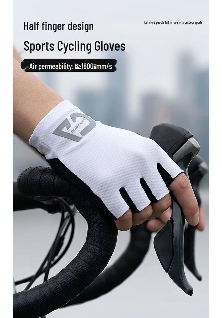 Erkek Yarım Parmak Bisiklet Eldivenleri, Balıkçılık, Dağcılık, Outdoor Sporlar, Fitness ve Bisiklet İçin Kaymaz & Darbe Emici d393.