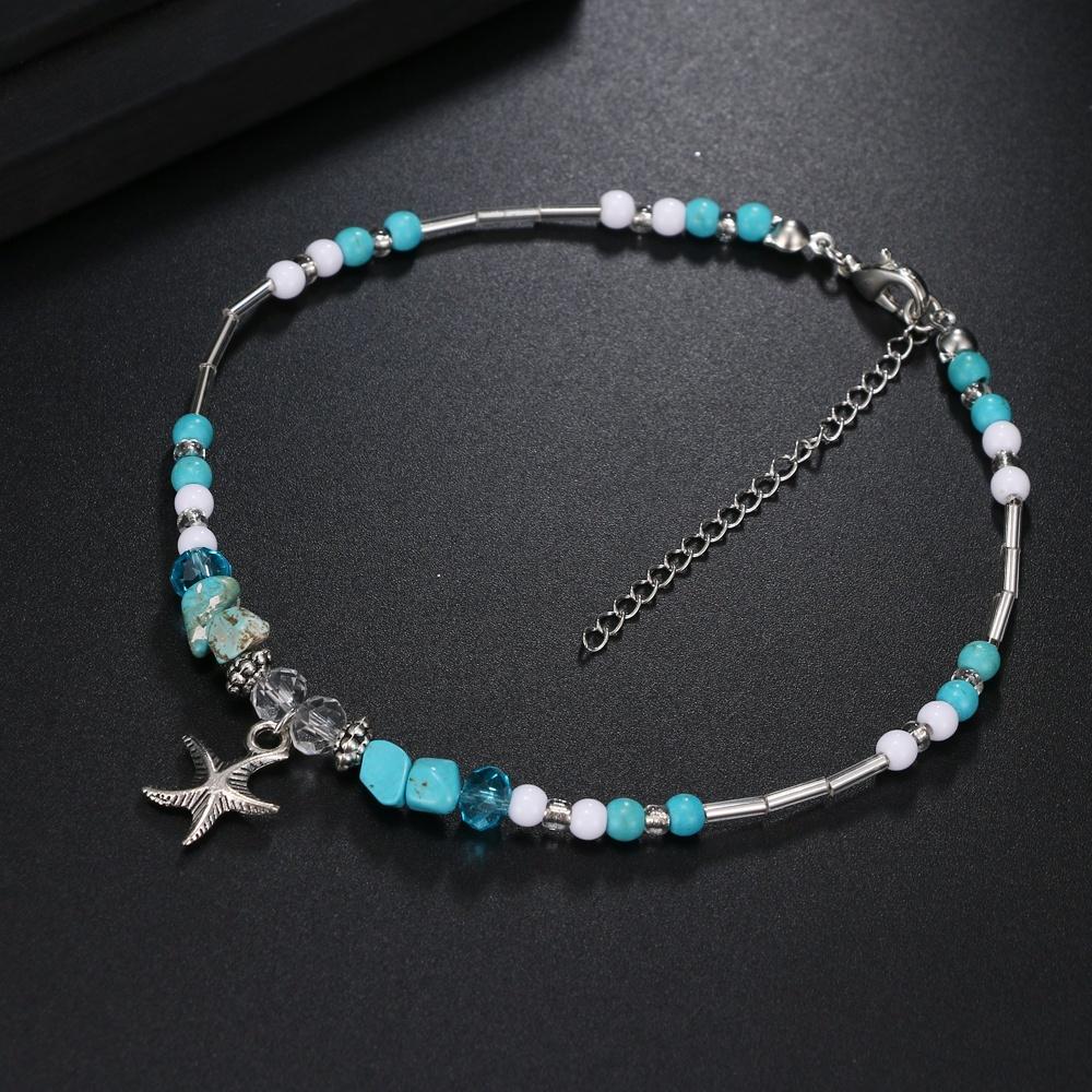 Charm Starfish Pendant Ankle Bracelet Beads Bracelets Anklets Beach Foot Chain Jewelry Gifts