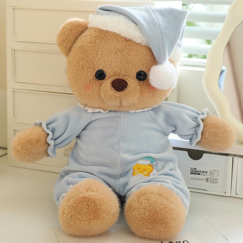 New Aorun Orange Good Night Pajamas Bear Doll Doll Rabbit Elephant Pig Animal Plush Toy Soothing Accompaniment