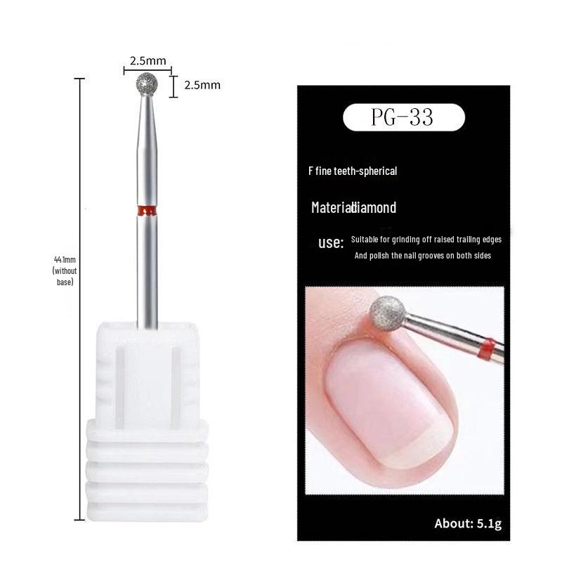 Russischer Diamantschleifer Maniküre-Werkzeug zur Nageloberflächen-Vorbehandlung