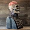 Skull Latex Mask Skeleton Horrible Halloween Cosplay Masquerade Mask w/Black Hat