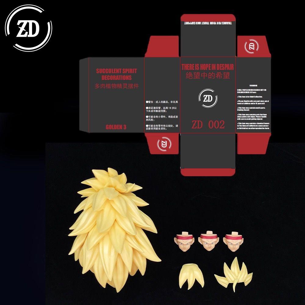 New Zd Studio Dragon Ball Shf Super Saiya Ssj3 Vegito Bardock Son Goku Goku Black Gogeta Head Accessories Kit Birthday Toy Gifts