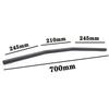 7/8" 22mm Universal Handlebar Drag Straight Bar For Honda Kawasaki Triumph Yamaha Suzuki Chopper Bobber Tracker (Black)