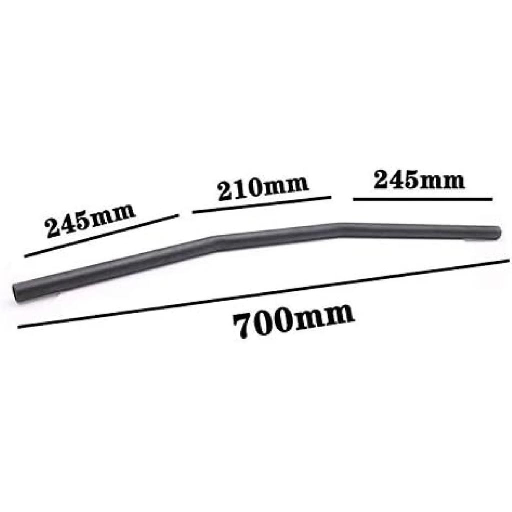 7/8" 22mm Universal Handlebar Drag Straight Bar For Honda Kawasaki Triumph Yamaha Suzuki Chopper Bobber Tracker (Black)