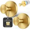 2PCS Powerful Suction Cup Stainless Steel 304 Hook for Bathrooms and Kitchens, Vacuum Technology for Wall Hooks, 14.99 Lbs