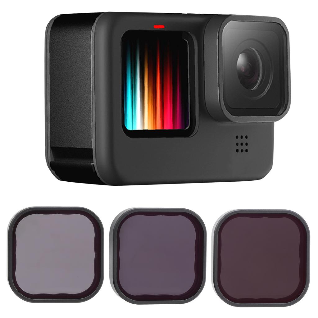 TELESIN Motion Camera Filter Kit ND 8/16/32 Neutral Density Filter Set for GoPro Hero9