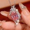 Set Accessories Inlaid Necklace Ring Color Treasure Bird'S Nest Cut Female Premium Sensitive Style