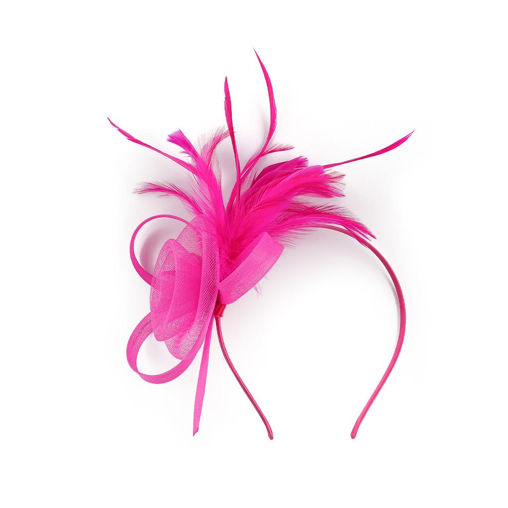 Tylová květinová čelenka do vlasů pro ženy Elegantní péřová čelenka ve stylu 20. let Protiskluzový flapper fascinátor Čelenka pro formální událost