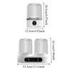2 Modes Double Cup Washing Machine Transparent Tank Portable Sock Washer  Dormitory Use